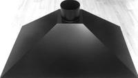 Вытяжка черного цвета RAL9005 диаметр 150